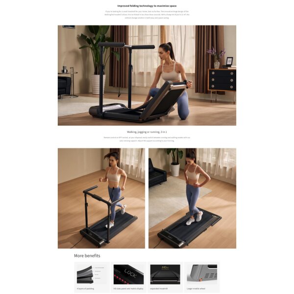 TEKALNA STEZA ZA HOJO IN TEK   Walkingpad R3 Hybrid Plus